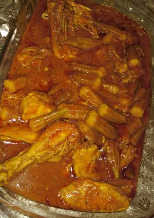 عکسی از دستور خورشت بامیه 🥣