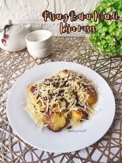 Foto resep Pisang Bakar Mandi Keju Meses