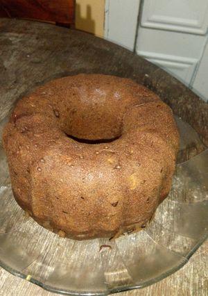 Una foto de Bizcochuelo de banana y cacao en olla essen