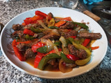 Ternera con pimientos