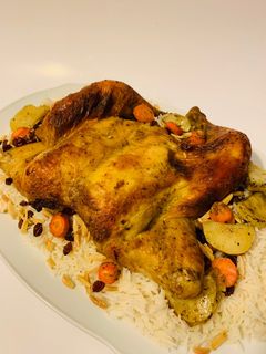 صورة لوصفة دجاجة بالكاري والليمون