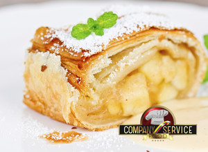 Una foto de Strudel de Manzana o Pera