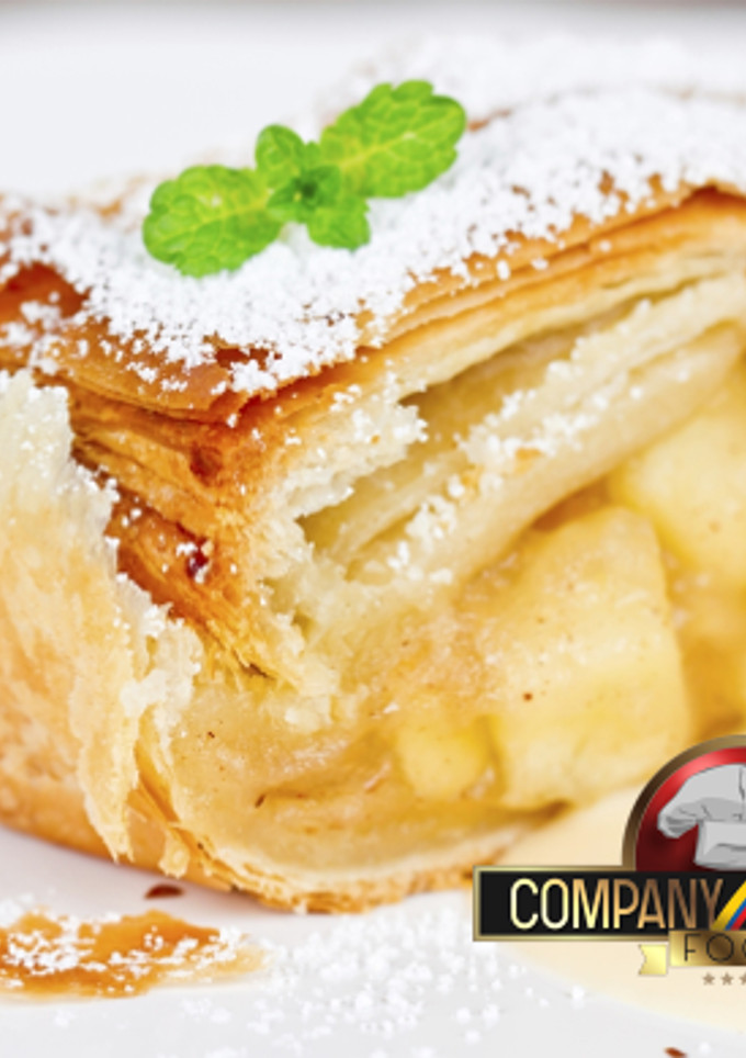 Una foto de Strudel de Manzana o Pera