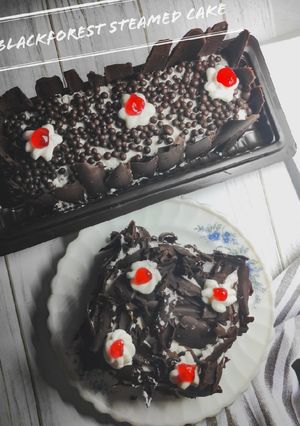 Foto resep Blackforest Steamed Cake