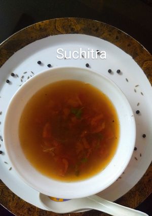 A picture of Spicy pepper soup.
