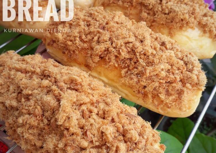 Cara Gampang Menyiapkan Roti Abon (chicken floss bread), Lezat
