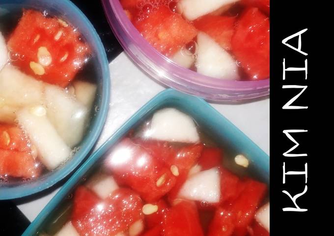 Cara Gampang Membuat FRUIT JELLY NO SUGAR BUAT CEMILAN DIET #ALAANAKKOS, Enak