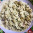 Ñoquis de batata y cabutia