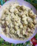 Ñoquis de batata y cabutia
