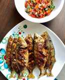 Ikan kembung bakar sambal dabu-dabu