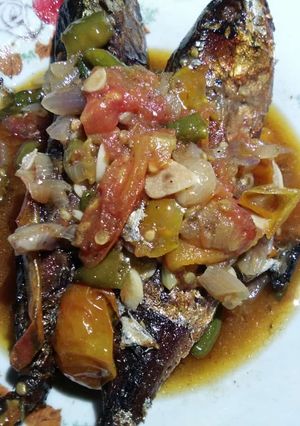 Foto resep Panggang banyar(kembung) masak pedas ala-ala