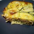 Lasaña de calabacín con bechamel de huevos