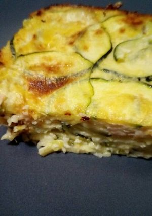 Foto principal de Lasaña de calabacín con bechamel de huevos
