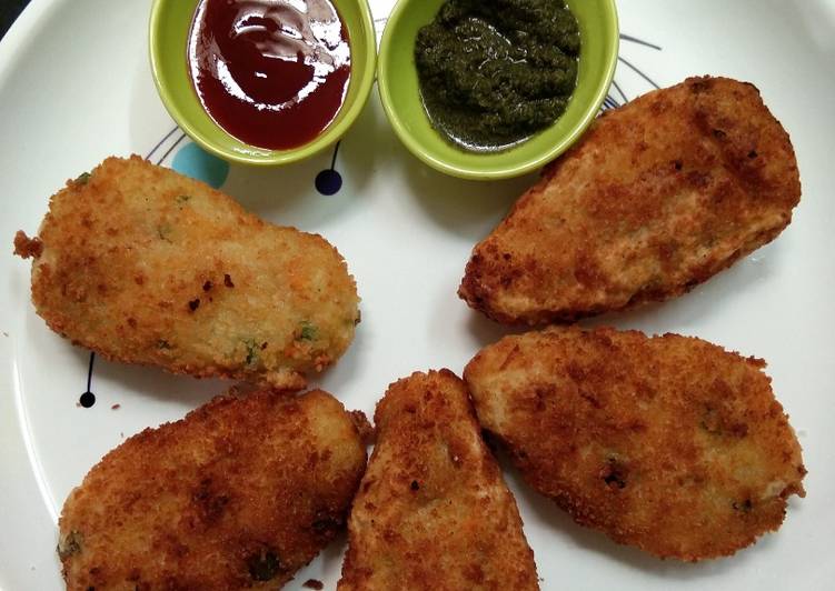 Step-by-Step Guide to Make Homemade Leftover rice cutlet