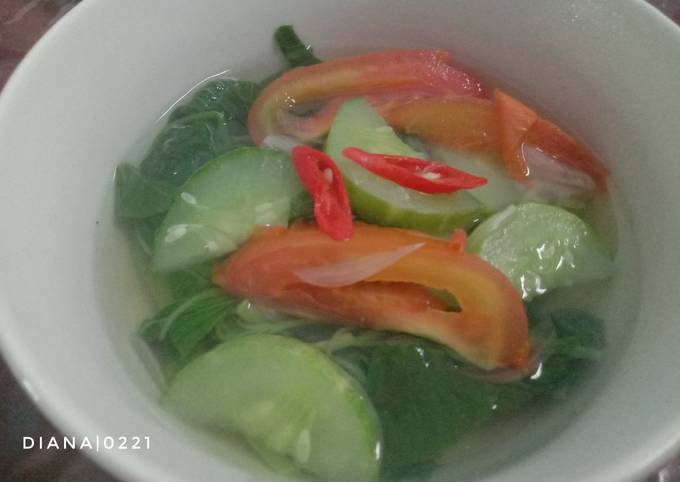 Sayur Bening Bayam Timun