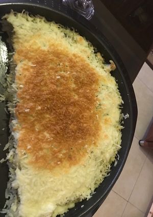 صورة لوصفة ارز مع الدجاج والجبنه بالفرن 😋