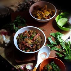 A picture of Baingan Bharta.