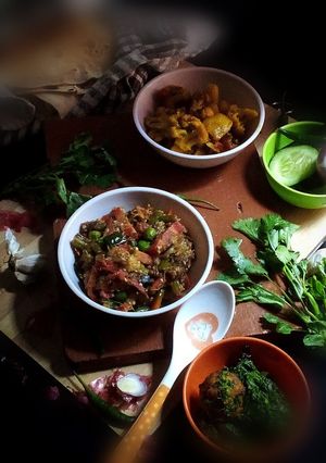 A picture of Baingan Bharta.