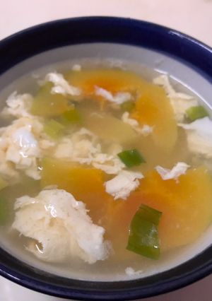 👩🏻‍🍳青木瓜蛋花湯 的食譜成品照片