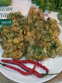 Foto resep Bakwan Bayam #bandung_recookAdisSabrina