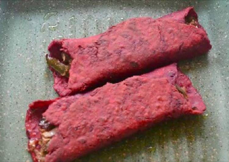 Recipe of Speedy Beetroot and cabbage farnkies