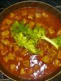 Cañon de Cerdo picado en Salsa Roja Taquera