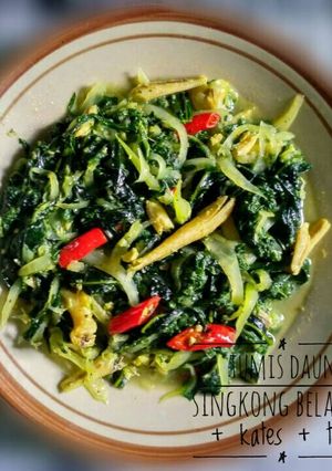 Foto resep Tumis Daun Singkong Belanda + kates