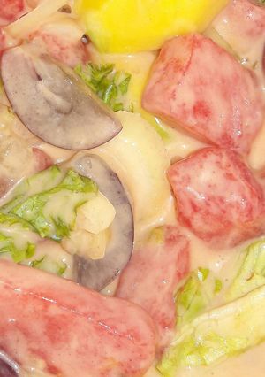 Foto resep Salad buah saus thousand island