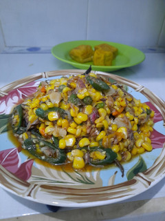 Foto resep Tumis Jagung Ikan Peda