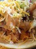 Tiger shrimp Taco chilli sauce