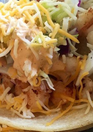 รูปของ Tiger shrimp Taco chilli sauce