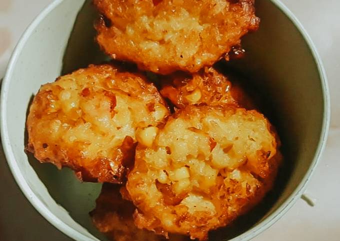 Cara Gampang Menyiapkan Dadar jagung paling renyah gurih Anti Gagal