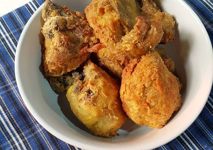 47. Ayam goreng krispi praktis