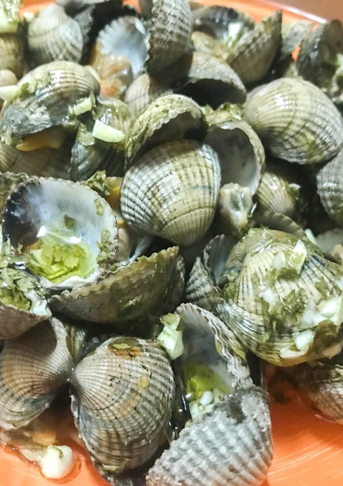 Una foto de Berberechos a la plancha
