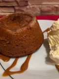 Volcán de dulce de leche