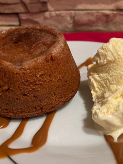 Una foto de Volcán de dulce de leche