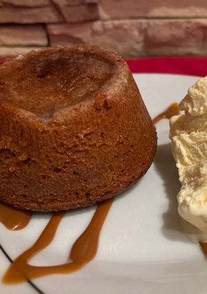 Una foto de Volcán de dulce de leche