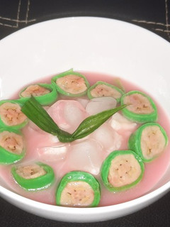 Foto resep Es pisang ijo