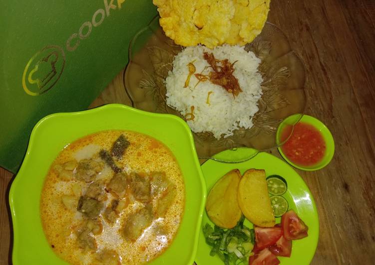 Bagaimana Membuat Soto Betawi Kuah Susu Santan, Enak Banget