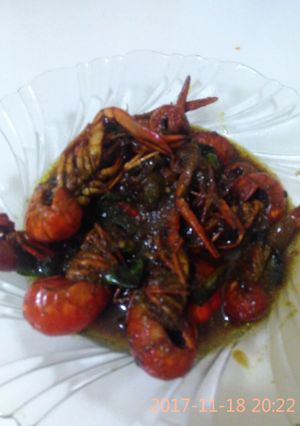 Foto resep Black sweet prawn (udang hitam manis)