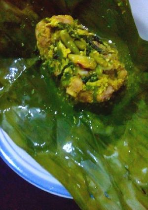 Foto resep Pepes ayam bumbu kuning
