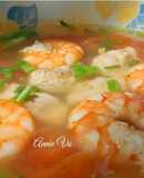 Canh cà chua cá thác lác tôm nõn