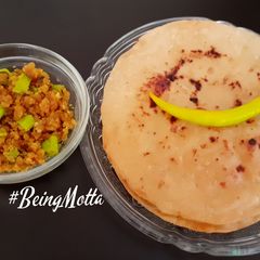 A picture of Besan-Chilli with Fried Rotis.