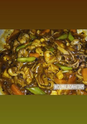 Foto resep Cumi lada hitam