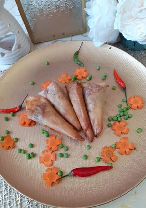 A picture of Spring stuffed cones.
