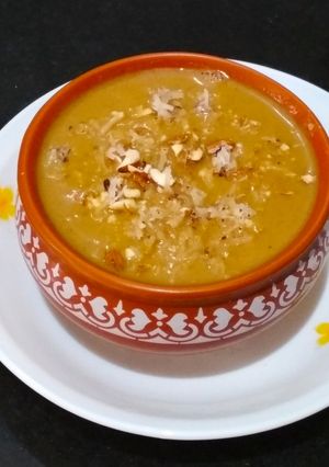 A picture of Whole Wheat Pudding - Gahuchi Kheer.