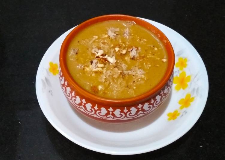 Steps to Prepare Any-night-of-the-week Whole Wheat Pudding - Gahuchi Kheer