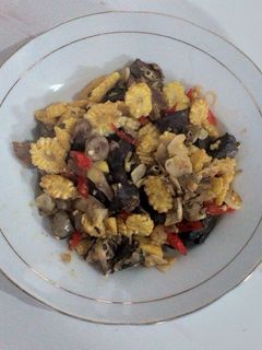 Foto resep 52. Tumis Putren Jagung Bayi Hati Ampela Tomat Cabe Hijau
