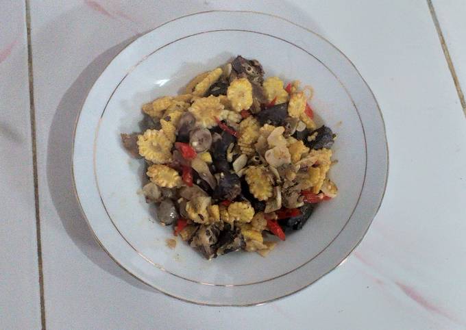 Cara Buat Resep Tumis Putren Jagung Bayi Hati Ampela Wortel Cabe Hijau Rumahan