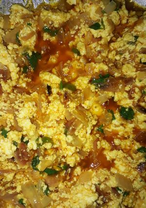A picture of Paneer Bhujhi.